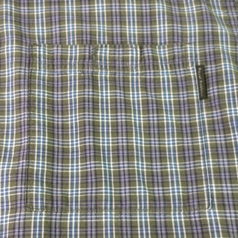 Royal Robbins Shirt Mens Large Green Long Sleeve Button Up Check Plaid Outdoors - Picture 3 of 10